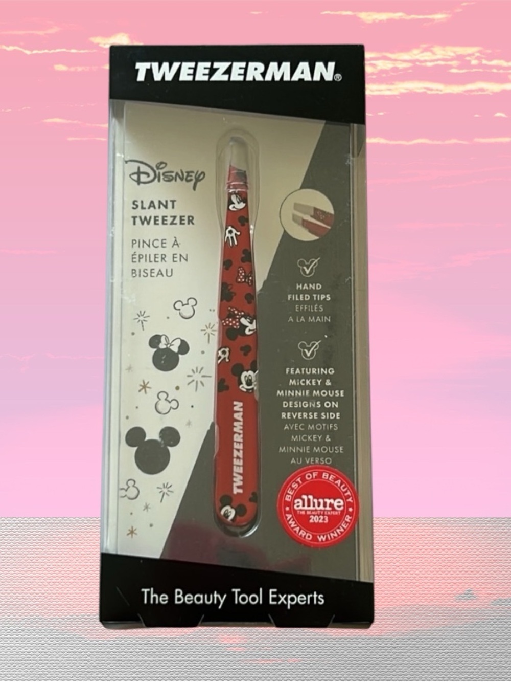 Tweezerman Disney's Mickey Mouse & Minnie Mouse We Got Ears Slant Tweezer